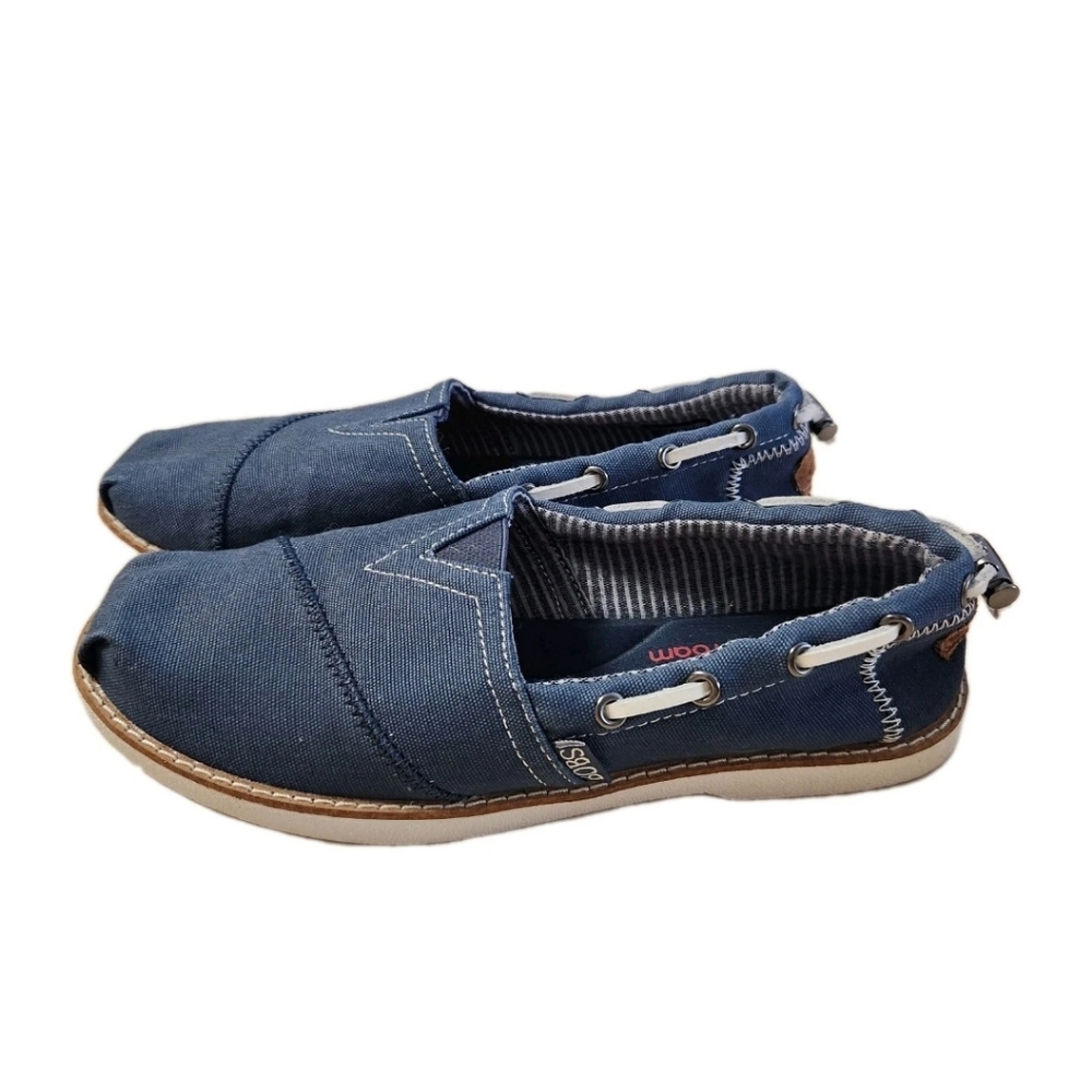 NEW BOBS from Skechers Women's Chill Luxe-Traveler Flat Ballet Navy Size 7M